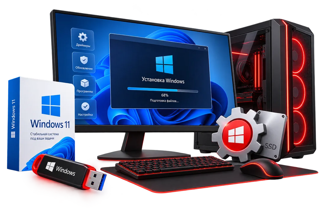 Компьютер с установкой Windows 11